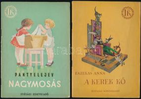 Kispajtások Mesekönyve sorozat 2 kötete: Pantyelejev: Nagymosás. Ford.: Zsombor János.; Fazekas Anna: A kerek kő. Róna Emy rajzaival. Bp., 1955, Ifjúsági Könyvkiadó. Kiadói tűzött papírkötés, néhány helyen ceruzás beírásokkal.