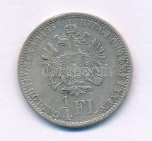 Ausztria 1859A 1/4Fl Ag "Ferenc József" T:XF,VF 
Austria 1859A 1/4 Florin Ag "Franz ...