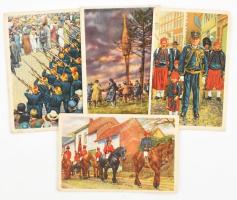 Belga gyűjtőképek (folklór, történelem, növények), össz. 33 db, vegyes állapotban