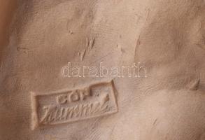 Hummel Hegedülő fiú falikép. Jelzett, 13,5x12,5 cm