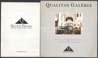 cca 1990-2000 Qualitas Galéria 2 kiállítási katalógusa