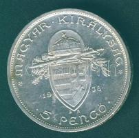 1938. 5P Ag "Szt.István" T:2 ph