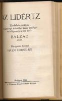 Balzac, [Honoré de]: Az lidértz. Tsudálatos história, melyet régi írásokbul öszve szedeget és világo...