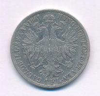 Ausztria 1861A 1Fl Ag "Ferenc József" T:VF,F 
Austria 1861A 1 Florin Ag "Franz Josep...