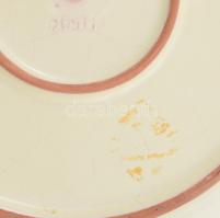 Pázmány dísztál. Jelzett, mázas kerámia, d: 32 cm