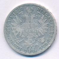 Ausztria 1887. 1Fl Ag "Ferenc József" T:VF,F Austria 1887. 1 Florin Ag "Franz Joseph&...