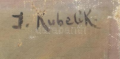 J. Kubelik jelzéssel, XX. sz. első fele: Herczeg Ferenc portréja. Olaj, vászon. 56x48 cm