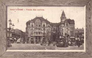 Nagyvárad Hotel Fekete Sas with bank, pharmacy and the shops of Cziller and Vajda (EK)