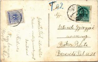 1941 Tiszaug, Strandfürdő a híddal, Szántó László strandbüféje, Dreher Szent János sör. photo (fl)