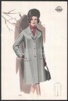 cca 1950 3 db Wemo Modes Internationales vintage divatkép, ofszet nyomat, papír, 32x21,5 cm