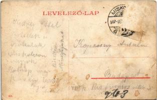 1907 Miskolc, Széchenyi utca, Pannonia szálloda, villamos, Weissberg Adolf Özv. utóda üzlete, lovash...