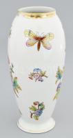 Herendi Viktória mintás váza. Jelzett, kézzel festett, hibátlan, m: 22,5 cm