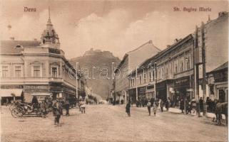 Déva with the shops of Minorits and Fratii Hirsch