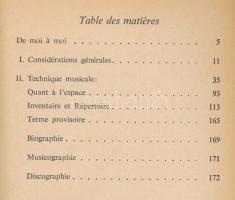 Boulez, Pierre: Penser la musique aujourd'hui. Mainz, 1963, Éditions Gonthier. Francia nyelven....