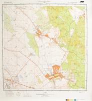 1988 2 db Magyar Néphadsereg katonai térkép: Pilisvörösvár, Páty, 1 : 25.000, HM Térképészeti Közhas...
