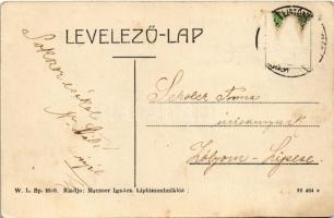 Liptószentmiklós, Liptovsky Mikulas; Vám utca, Weiser Korona szálloda és kávéház. W.L. Bp. 2510. Mac...