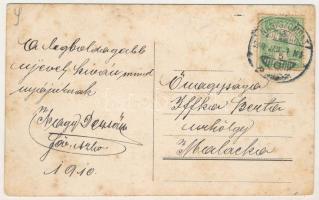 1910 Nagyszombat, Tyrnau, Trnava; Ferenc József tér, Szentháromság szobor, Bauer Károly, Magran Miks...