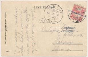 1907 Temesvár, Timisoara; Belváros, Szent György tér, Farber Miksa, Szeibert Péter, Klein, Berger Ár...