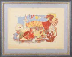 Oskar Laske (1874-1951): maruf, a kairói cipész (Maruf, der Schuster von Kairo). Litográfia, papír, ...