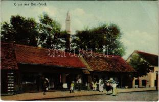 Bosanski Brod, street view, shop (EB)