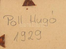 Poll H jelzéssel: Táj. Pasztell, papír, üvegezett fakeretben, 38x31 cm