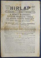 [II. Világháború] Hirlap. 1941. április 21. (Napilap, 11. évfolyam, 2. szám) "A német hadsereg ...