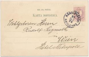 1897 (Vorläufer!) Károlyváros, Karlovac, Karlstadt; Gradsko kupaliste na Korani u Karlovcu / spa, ba...