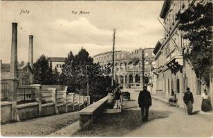 Pola, Pula; Via Arena / amphitheatre. Photo. Atelier Flora, Dep. G. Costalunga (EK)