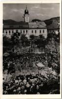 1940 Nagybánya, Baia Mare; bevonulás, katonai teherautó / entry of the Hungarian troops, military truck