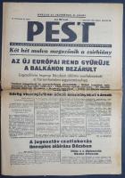 [II. Világháború] Pest. 1941. marcius 26. (Napilap, III. évfolyam, 69. szám) "Az új európai ren...