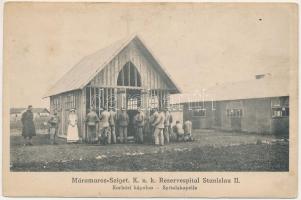 Máramarossziget, Sighetu Marmatiei; K.u.K. Reservespital Stanislau II. Spitalskapelle / Kórházi kápolna / K.u.K. military hospital chapel (kis szakadás / small tear)