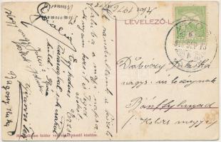 1916 Ákos, Acas; utca részlet, Mandelbaum Izidor üzlete és saját kiadása / street view, publisher ...