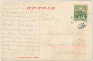 Balázsfalva, Blasendorf, Blaj; Küküllőszögi vasútállomás, vonat. Sinberger Salamon kiadása 65. / rai...