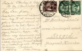 1933 Kolozsvár, Cluj; nagy hóesés / snowfall. Berkesy M. photo