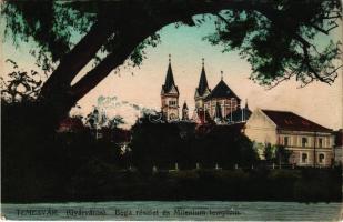 1916 Temesvár, Timisoara; Gyárváros, Béga részlet, Millennium templom / riverside, church (EK)