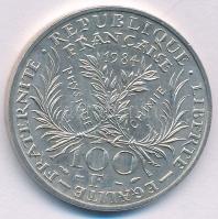 Franciaország 1984. 100Fr Ag "Marie Curie halálának 50. évfordulója" T:AU,XF ph. 
France ...