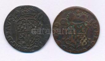 Belga Államok / Liege 1745. 1L Cu (2db) T:VF,F ü. patina Belgian States / Liege 1745. 1 Liard Cu (2p...