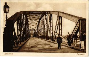 1927 Komárom, Komárnó; Dunahíd / Danube bridge (fl)