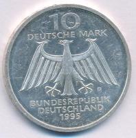 Németország 1995D 10M Ag "150 éve született Wilhelm Conrad Röntgen - 100 éves a Röntgen-sugár&q...