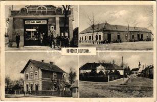 1939 Negyed, Neded; vasútállomás, Sass János üzlete / railway station, shop (EK)