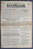 [II. Világháború] Esti Kurir. 1943. szeptember 9. (Napilap, XXI. évfolyam, 203. szám) "A hadi é...
