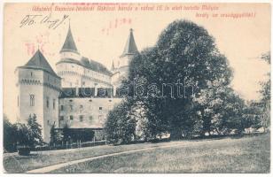 1916 Bajmóc, Bojnice; Vár és Rákóczi hársfa ( E fa alatt tartotta Mátyás király az országgyűlést). 576. Gubits B. kiadása / castle and linden tree (r)