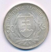 Szlovákia 1944. 50K Ag "Függetlenség 5. évfordulója" T:AU,XF patina, kis karc
Slovakia 19...