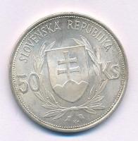 Szlovákia 1944. 50K Ag "Függetlenség 5. évfordulója" T:AU,XF kis karc, ph
Slovakia 1944. ...