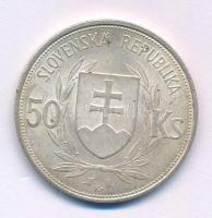 Szlovákia 1944. 50K Ag "Függetlenség 5. évfordulója" T:XF karc, patina, kis ph
Slovakia 1...