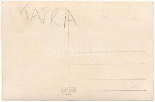 Tátra, Magas-Tátra, Vysoké Tatry; Csorbató fogaskerekű vasútállomás, automobil / Zahnradbahn Station...