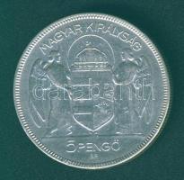 1930. 5P Ag "Horthy jobbra" T:3 ph