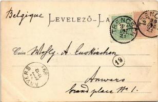 1899 (Vorläufer) Beckó, Beczkó, Beckov; Beckó vára, Vágvölgy. Gansel Lipót 42. / Hrad Beckov, Povazi...