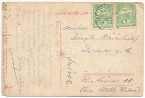 1912 Kolozsvár, Cluj; Deák Ferenc utca, piac, Wertheimer Samu és Georgis János üzlete, nagyáruház. L...