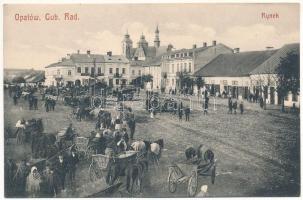 Opatów, Gub. Rad., Rynek / market square, shops